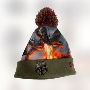 STAR WARS New Era Boba Fett Youth Knit beanie Hat with POM size-youth